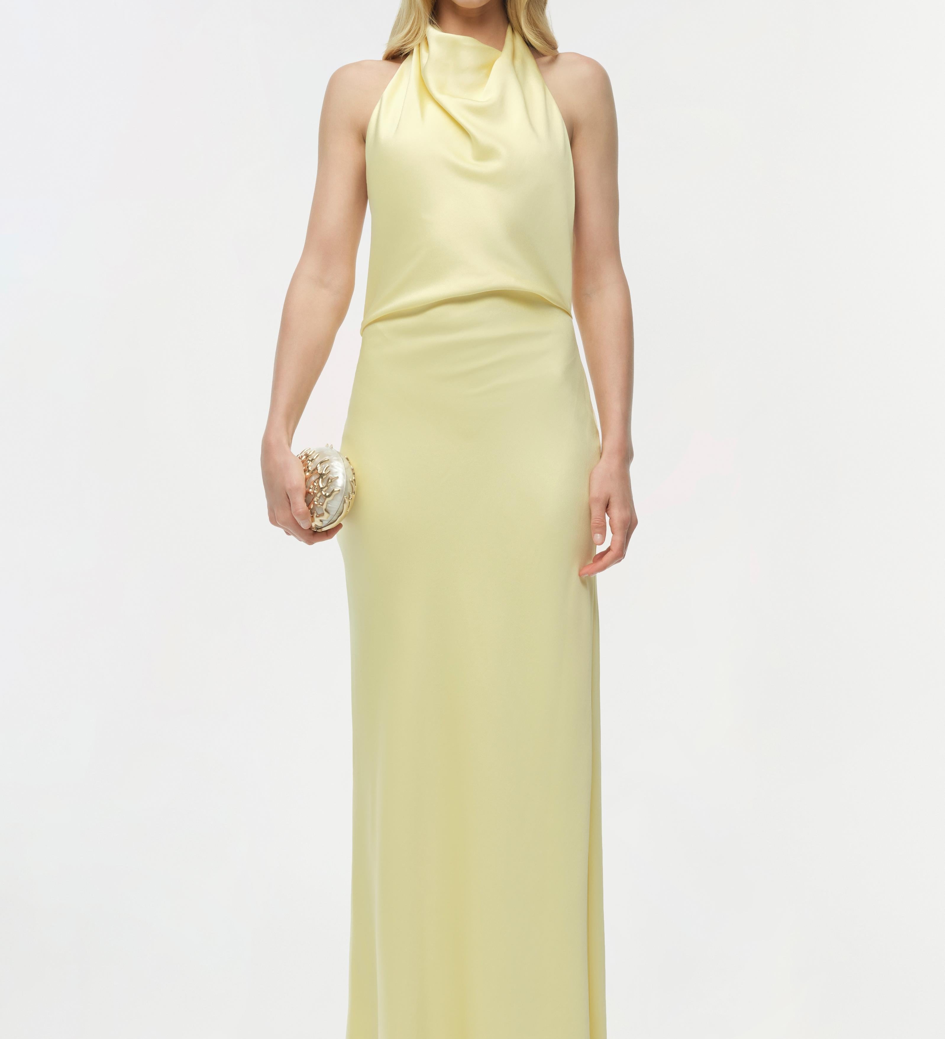 Simkhai - Reannon Draped Satin Gown