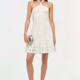 Simkhai - Jenna Eyelet Knit Mini Dress