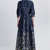 Simkhai - Claravelle Metallic Jacquard Gown