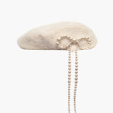 Jennifer Behr - Presley Bow Beret -- Snow