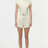 Simkhai - Tinka Belted Linen Romper