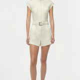 Simkhai - Tinka Belted Linen Romper
