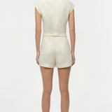 Simkhai - Tinka Belted Linen Romper