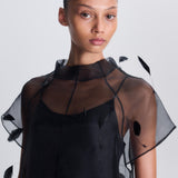 Simkhai - Pauline Organza Feather Midi Dress