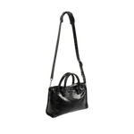 Image 2 of 3 - BLACK - Balenciaga Women's Le City Small Bag is crafted from supple leather and features the house's iconic slouchy silhouette with rolled top handles, signature buckle detailing, and an adjustable, detachable shoulder strap for versatile styling. Designed with a spacious zip-top main compartment, this designer handbag blends Balenciaga's archival motorcycle-inspired aesthetic with everyday functionality. Main Material: Leather. Dimensions: 30 x 19 x 10 cm. Made in Italy.