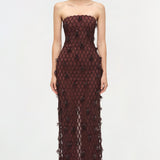 Simkhai - Iridessa Embellished Lattice Bustier Gown
