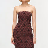 Simkhai - Iridessa Embellished Lattice Bustier Gown