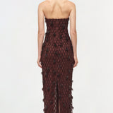 Simkhai - Iridessa Embellished Lattice Bustier Gown