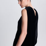 Simkhai - Scarlett Draped Velvet Cape Top