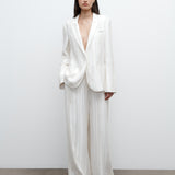 TWP - High Waisted Trouser in Crushed Silk Charmeuse