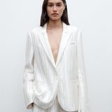 TWP - Next Boyfriend Blazer in Crushed Silk Charmeuse