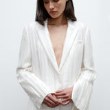TWP - Next Boyfriend Blazer in Crushed Silk Charmeuse