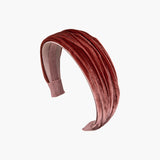 Jennifer Behr - Natasha Velvet Headband -- Antique Rose
