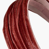 Jennifer Behr - Natasha Velvet Headband -- Antique Rose