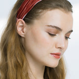 Jennifer Behr - Natasha Velvet Headband -- Antique Rose