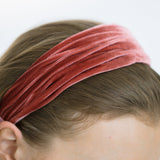 Jennifer Behr - Natasha Velvet Headband -- Antique Rose