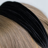 Jennifer Behr - Natasha Velvet Headband -- Black