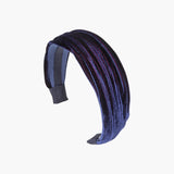 Jennifer Behr - Natasha Velvet Headband -- Navy