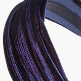 Jennifer Behr - Natasha Velvet Headband -- Navy