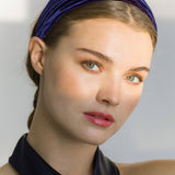 Jennifer Behr - Natasha Velvet Headband -- Navy