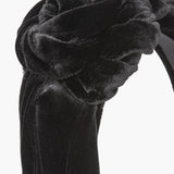 Jennifer Behr - Amina Headband in Velvet -- Black