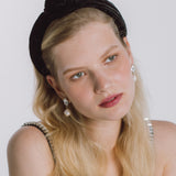 Jennifer Behr - Amina Headband in Velvet -- Black