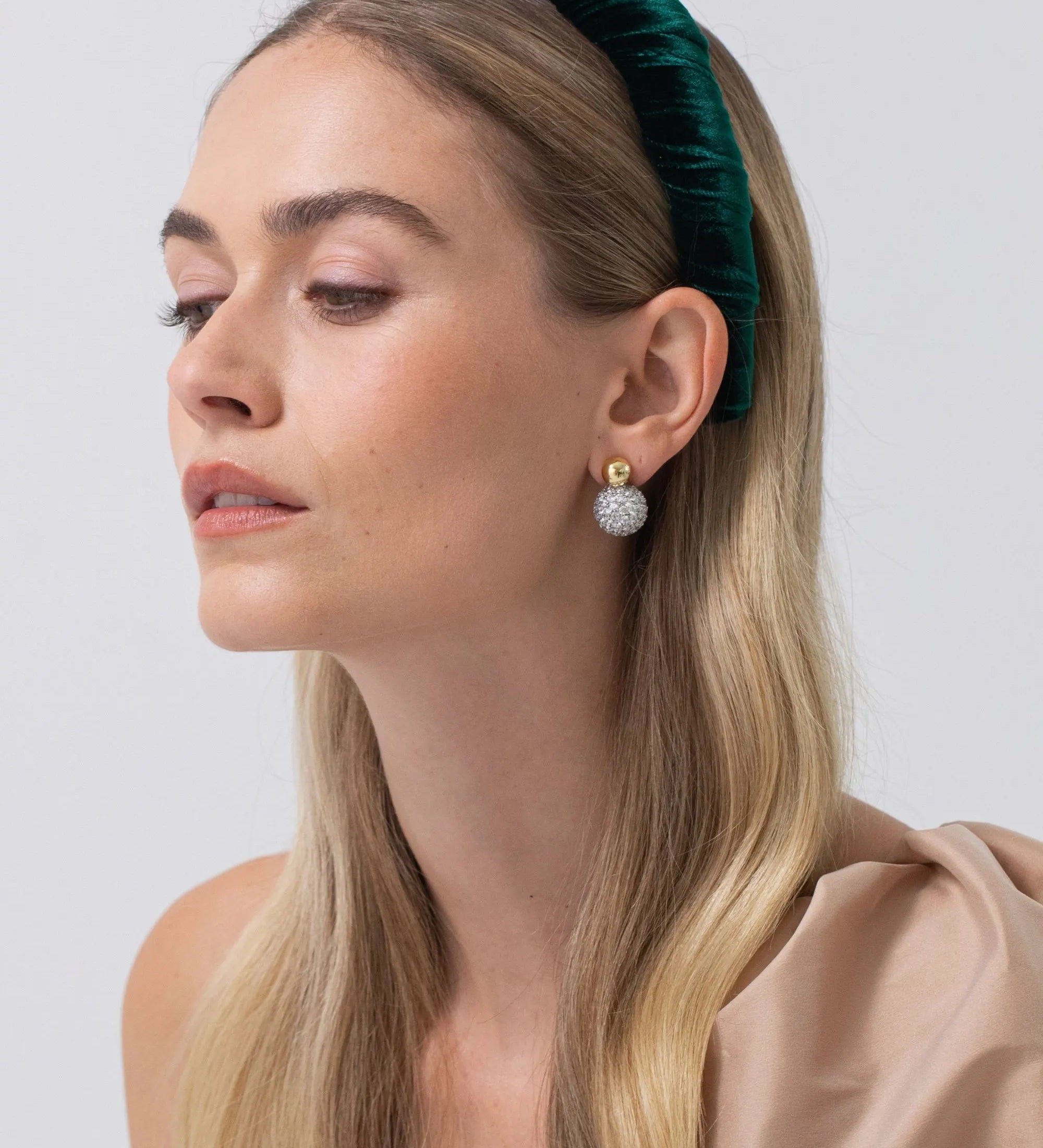 Jennifer Behr - Irene Headband in Velvet