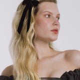 Jennifer Behr - Velvet Bow Barrette -- Black