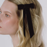 Jennifer Behr - Velvet Bow Barrette -- Black