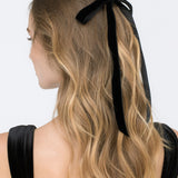 Jennifer Behr - Aida Velvet Bow Barrette -- Black