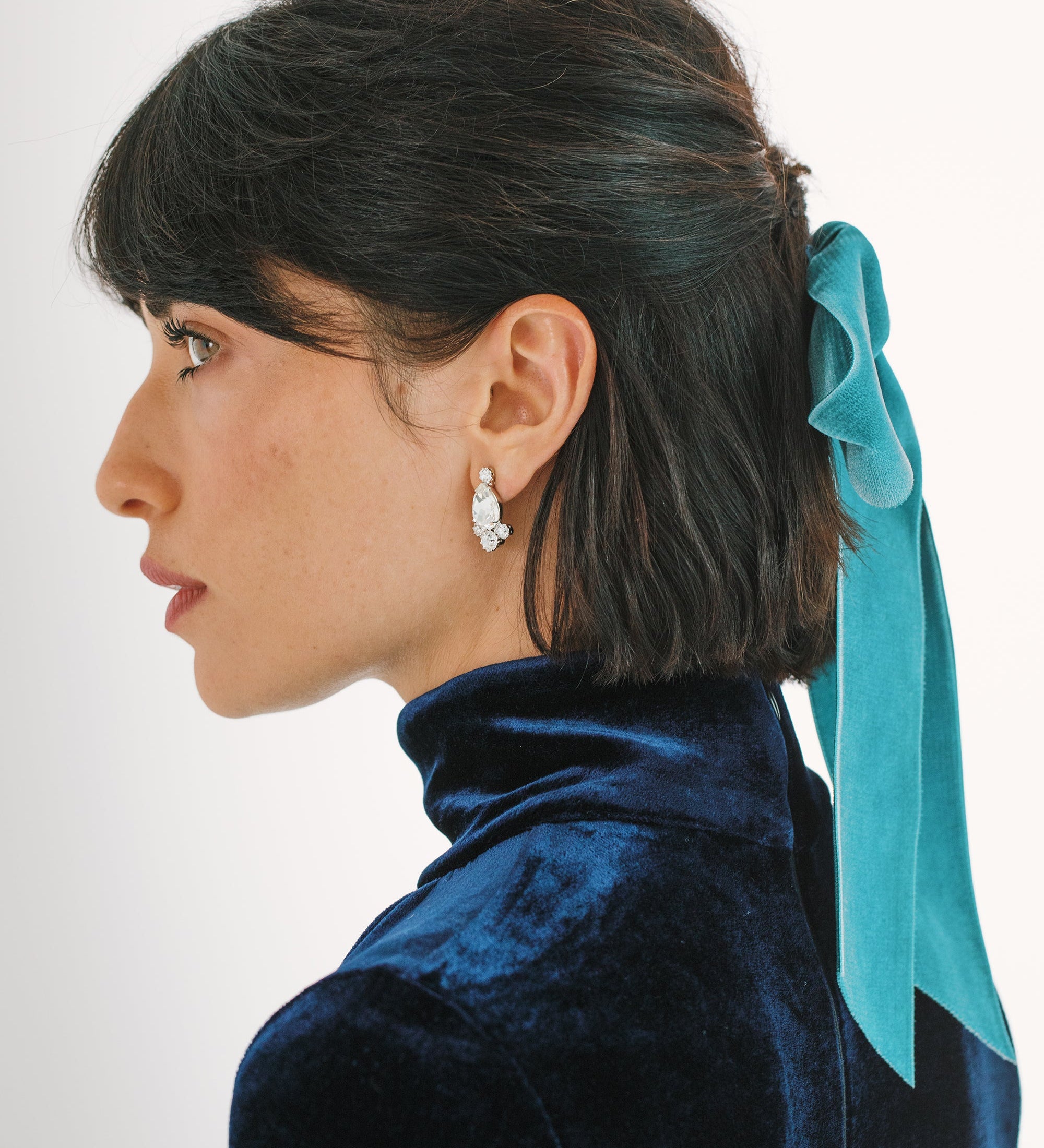 Jennifer Behr - Adley Velvet Bow Barrette