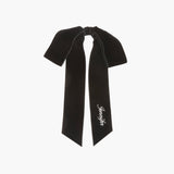 Jennifer Behr - Monogram Adley Velvet Bow Barrette -- Black