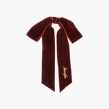 Jennifer Behr - Monogram Adley Velvet Bow Barrette -- Pinot