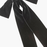 Jennifer Behr - Jacqueline Velvet Bow Barrette -- Black