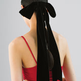 Jennifer Behr - Jacqueline Velvet Bow Barrette -- Black