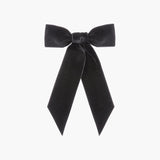 Jennifer Behr - Wide Velvet Bow Barrette -- Black