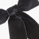 Jennifer Behr - Wide Velvet Bow Barrette -- Black