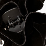Jennifer Behr - Velvet Ruffle Jaw Clip -- Black