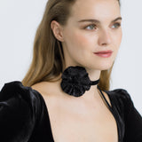 Jennifer Behr - Velvet Posy Ribbon Tie
