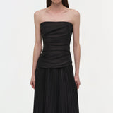 Simkhai - Arie Strapless Taffeta Bustier Midi Dress
