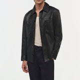 Simkhai - Gibson Leather Shirt Jacket