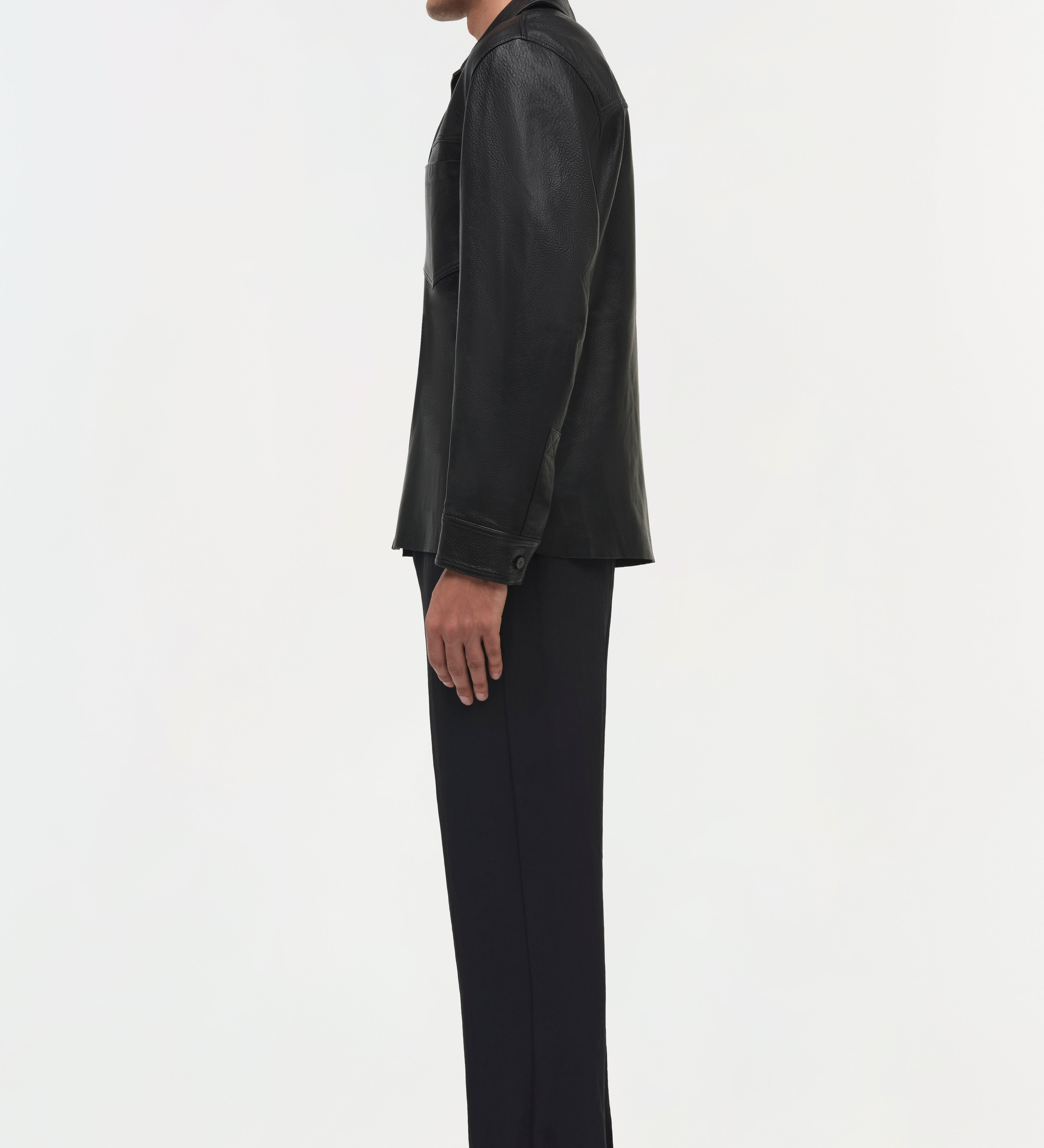 Simkhai - Gibson Leather Shirt Jacket