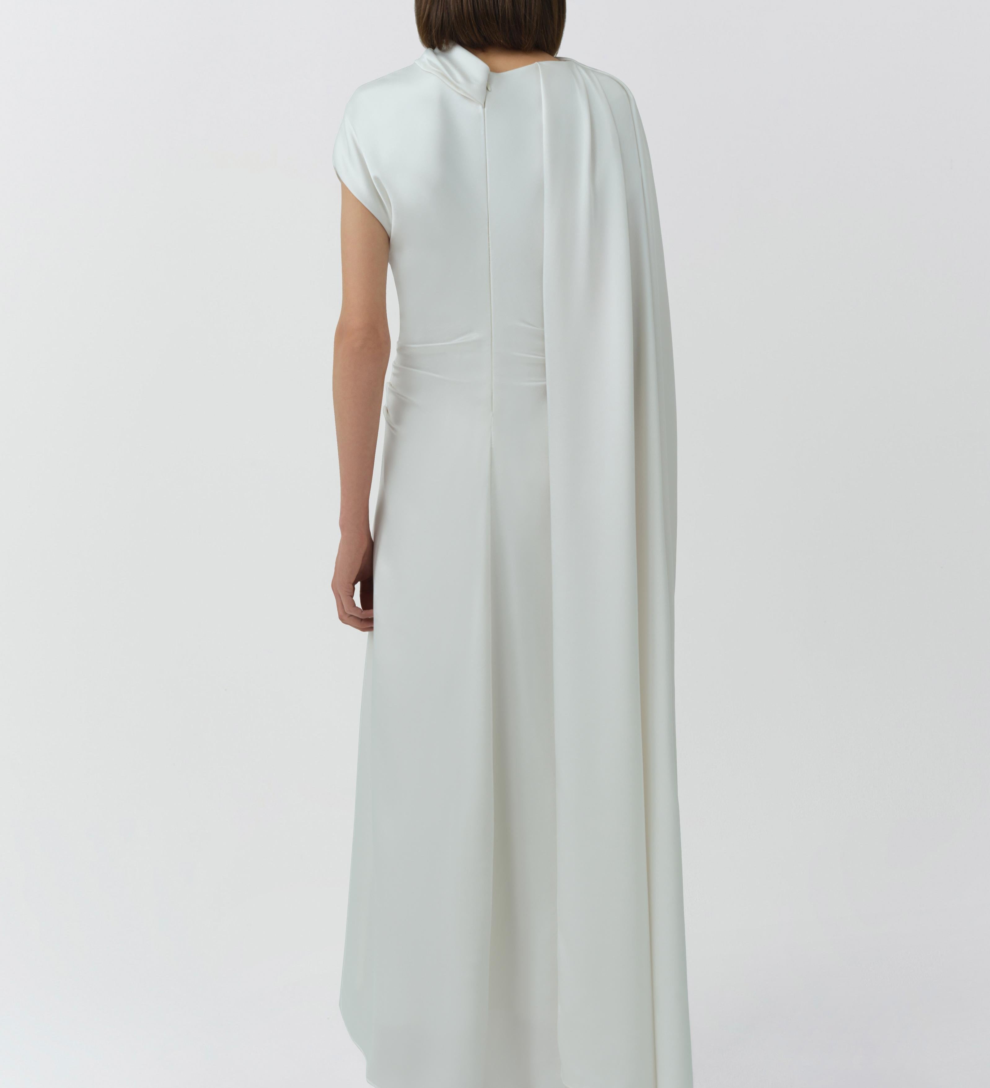 Simkhai - Jacka Satin Cape Midi Dress