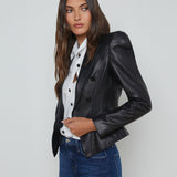 L'AGENCE - Andalusia Leather Blazer