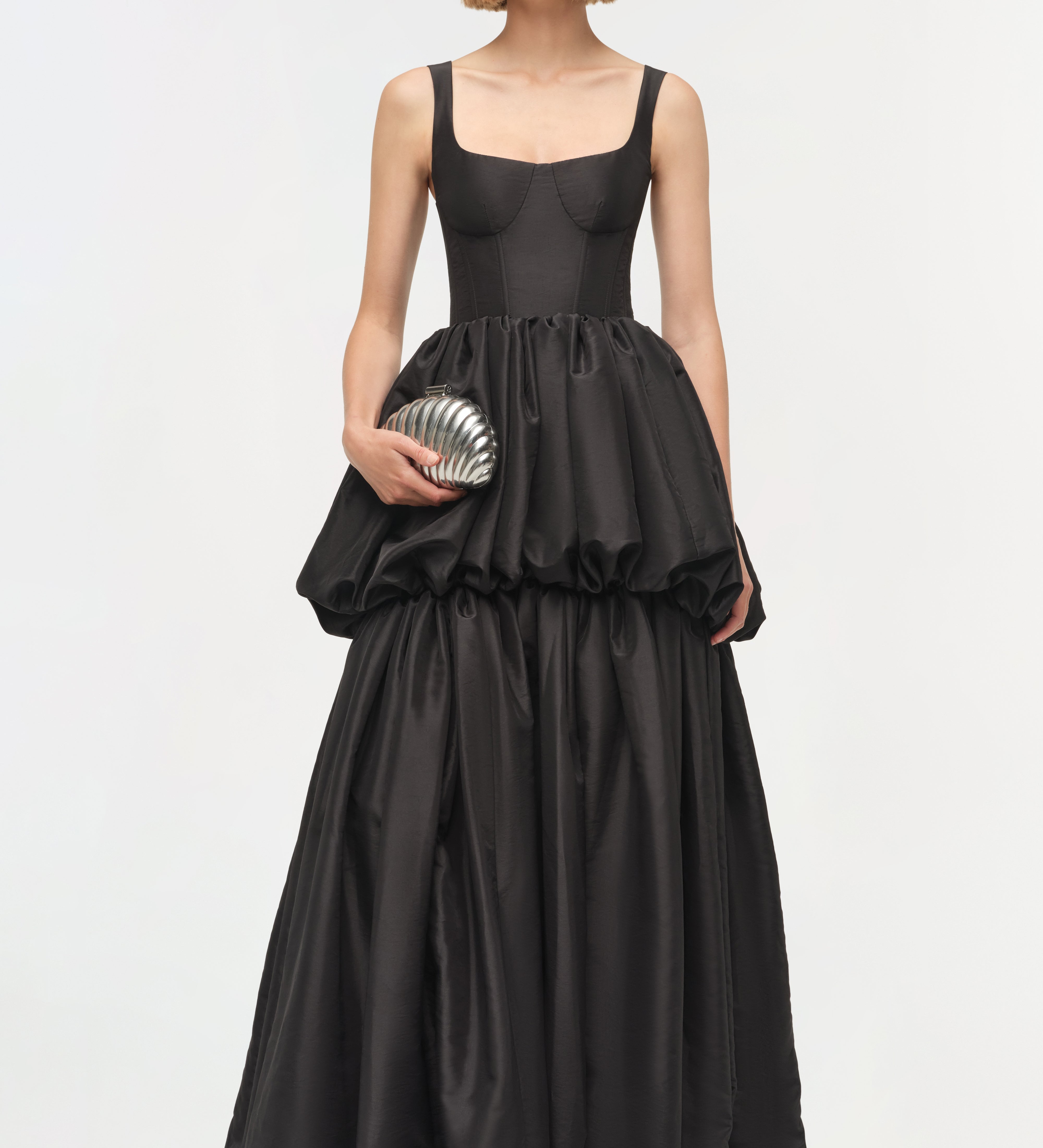 Simkhai - Tabitha Taffeta Tiered Bubble Dress