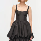 Simkhai - Tabitha Taffeta Tiered Bubble Dress