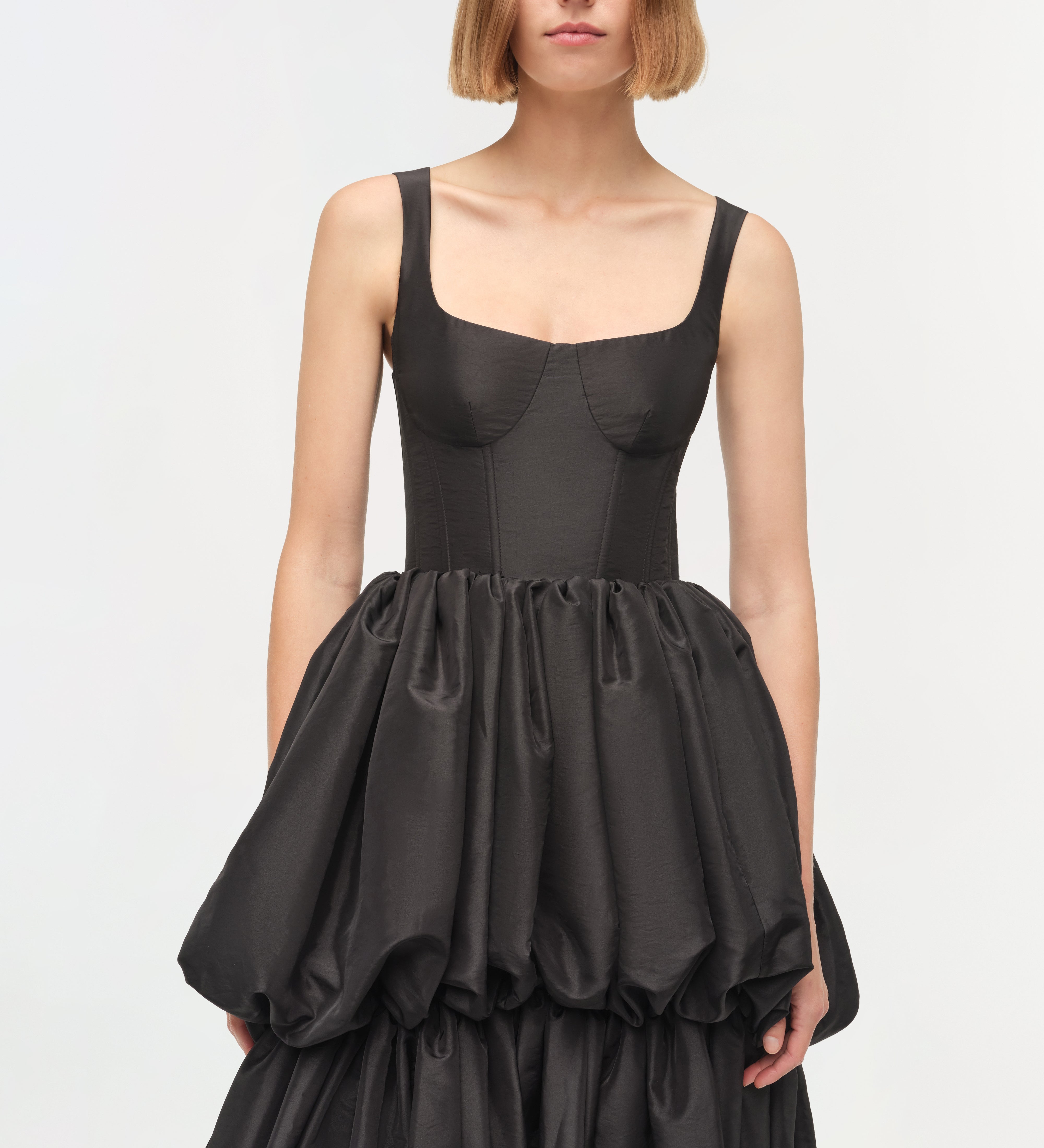 Simkhai - Tabitha Taffeta Tiered Bubble Dress