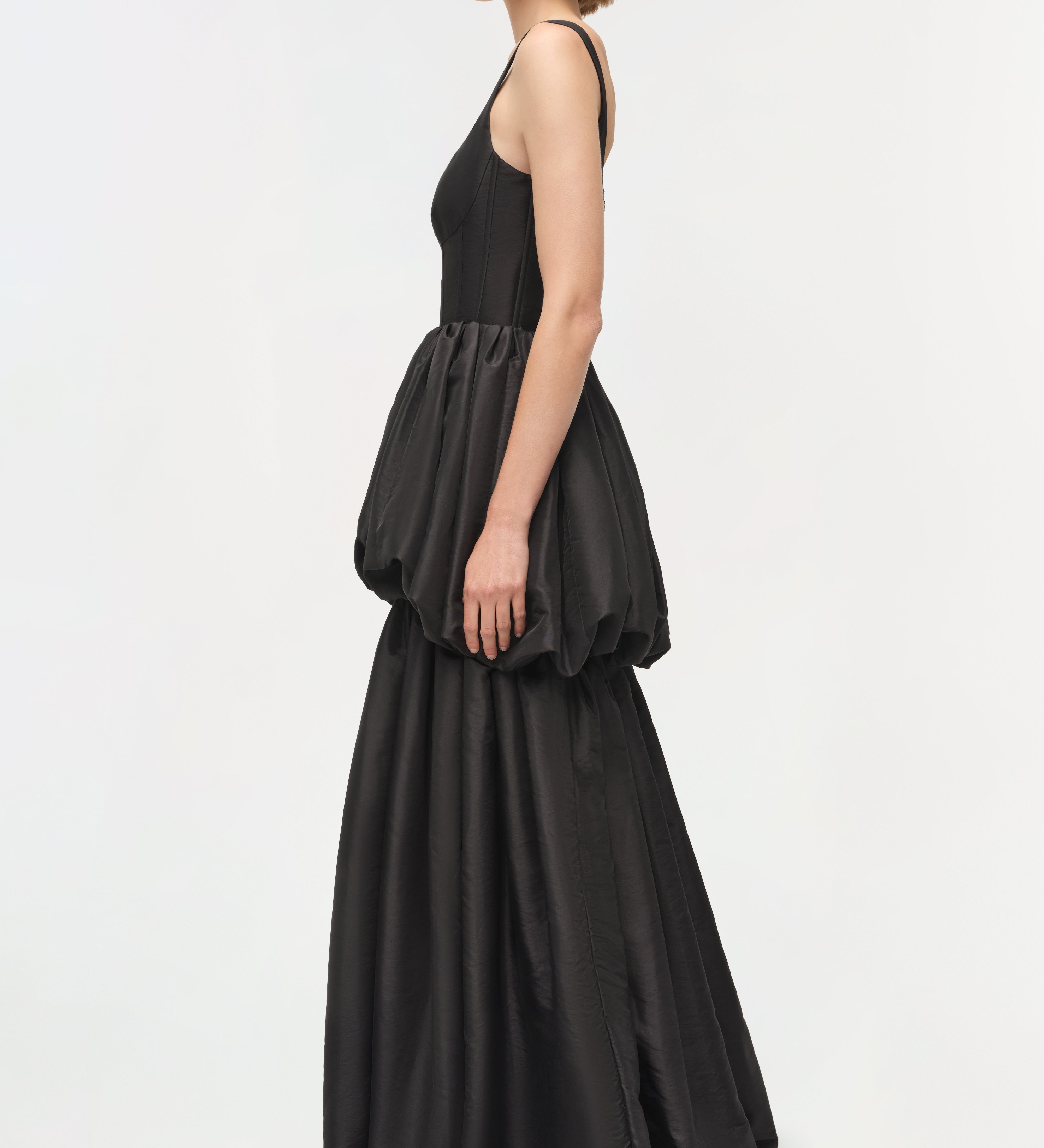 Simkhai - Tabitha Taffeta Tiered Bubble Dress