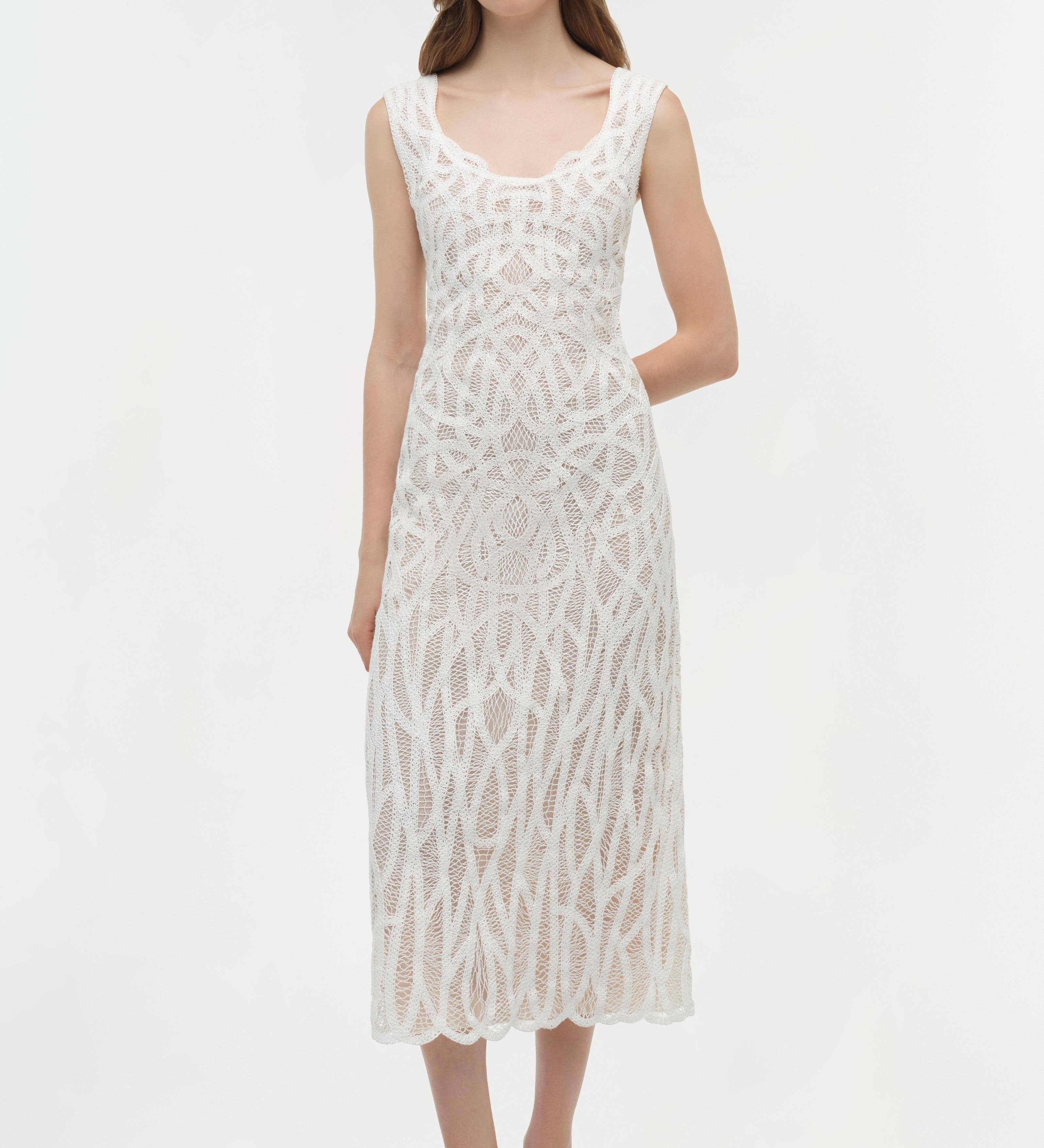 Simkhai - Leonora Macrame Midi Dress
