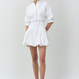 Simkhai - Effie Cotton Bubble Mini Dress